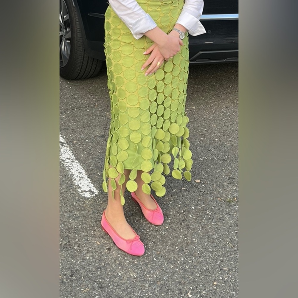 Artsy Green skirt